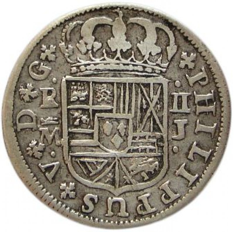 Real de a 2 Año 1719.