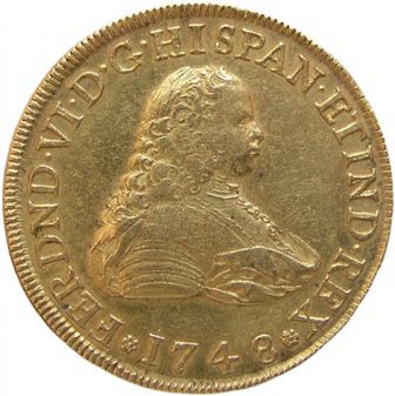 Ocho escudos Año 1748.