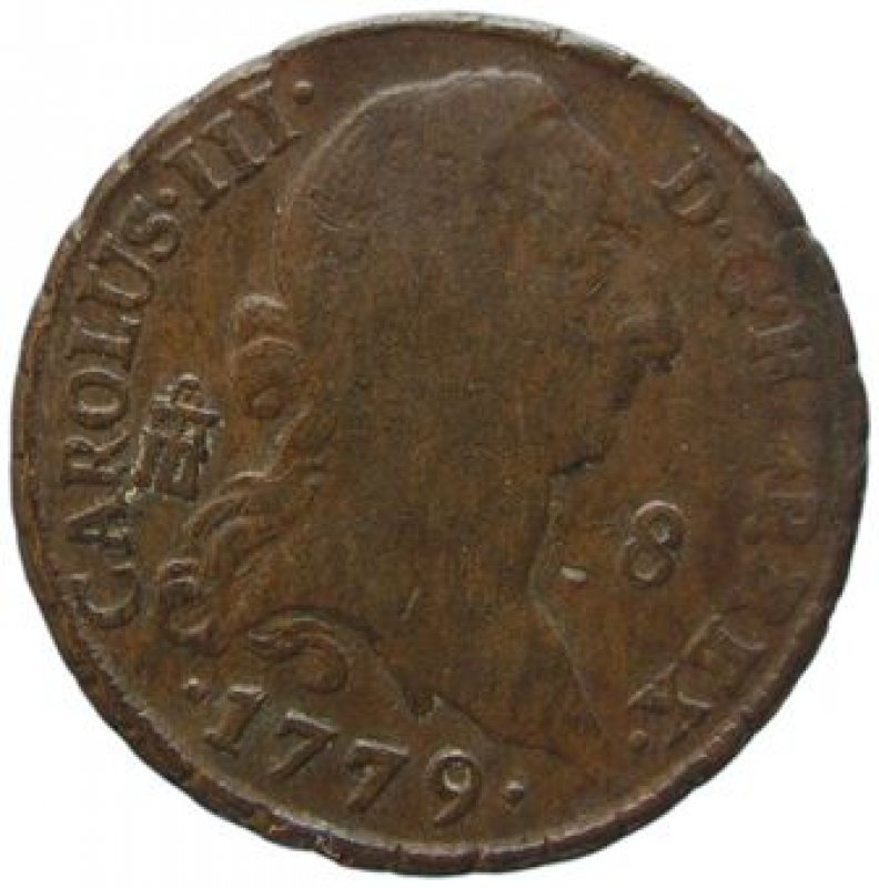 Ocho maravedís Año 1779.