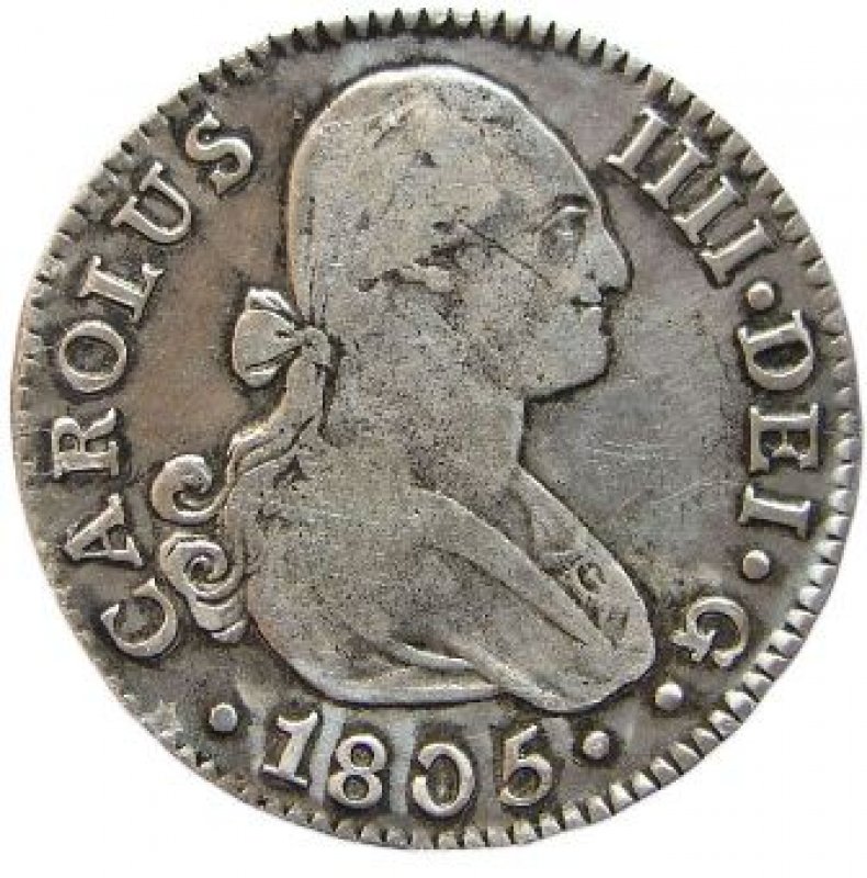Real de a 2 Año 1805.