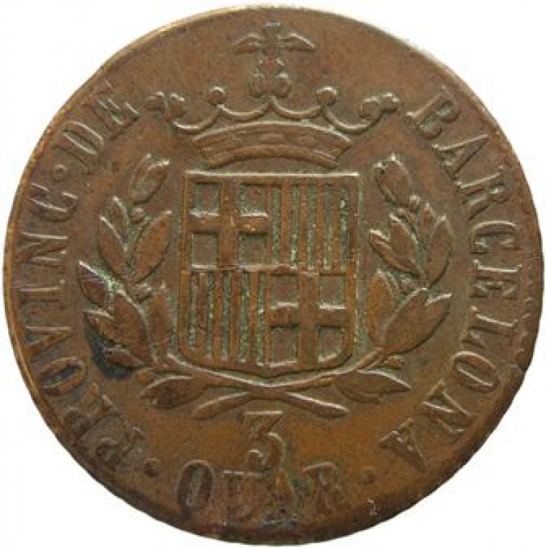 Tres cuartos Año 1823.