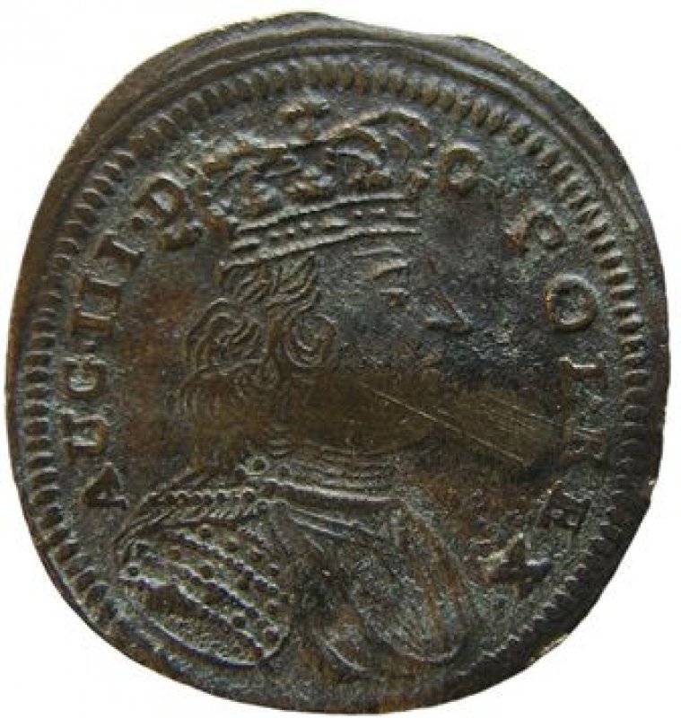 Jetón conmemorativo de la boda entre Augusto III de Polonia y María Josefa de Austria Año 1719.