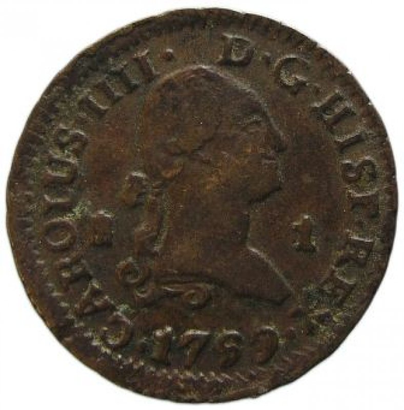 Un maravedí Año 1799.