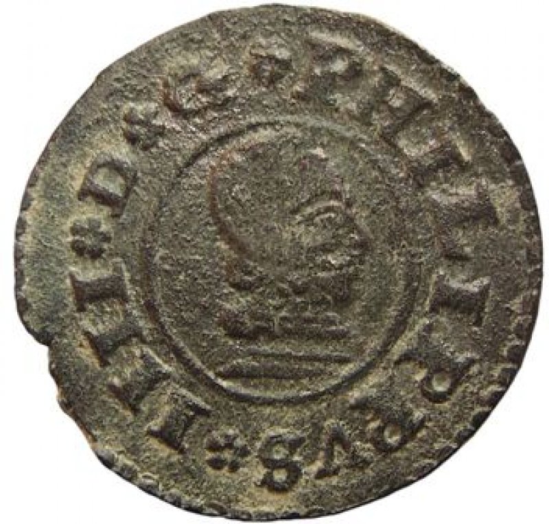 Dieciséis maravedís Año 1664.