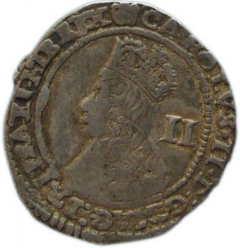 Dos peniques Años 1660-1662.