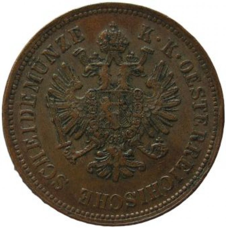 Cuatro kreutzer Año 1861.