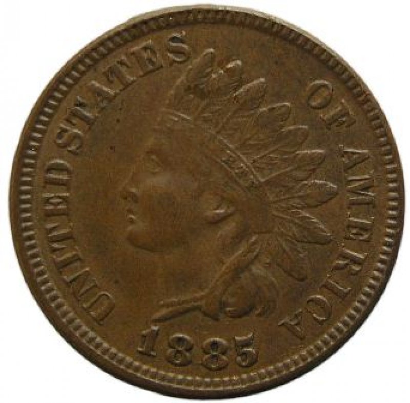 Un centavo Año 1885.