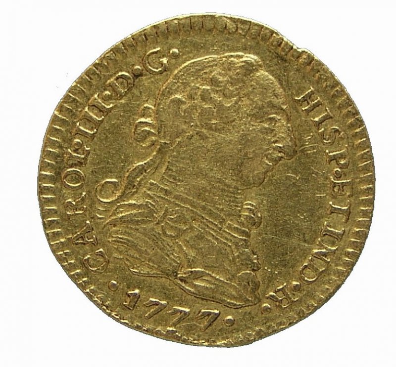 Un escudo Año 1777.