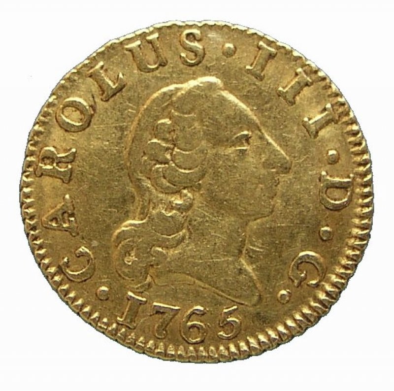 Medio escudo Año 1765.