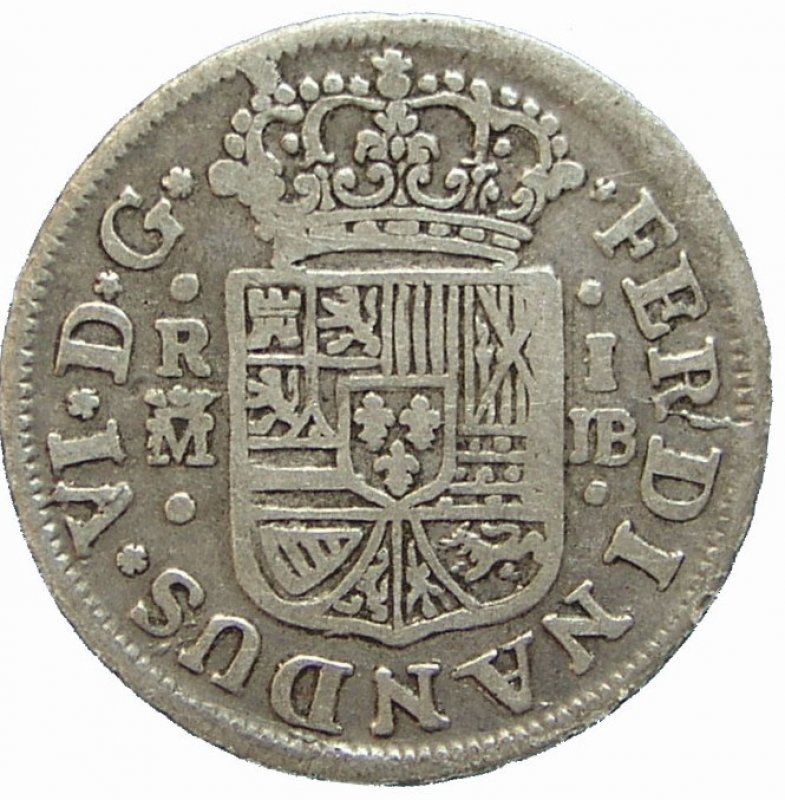 Real de a 1 Año 1754.