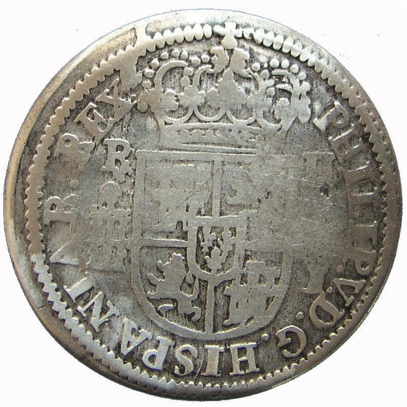 Real de a 2 Año 1708.