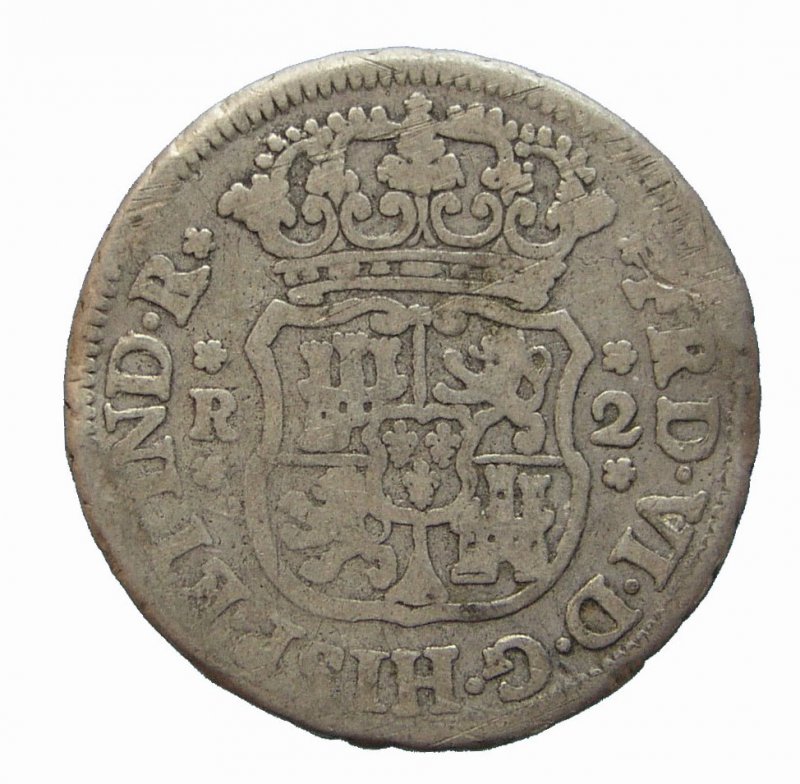 Real de a 2 Año 1757