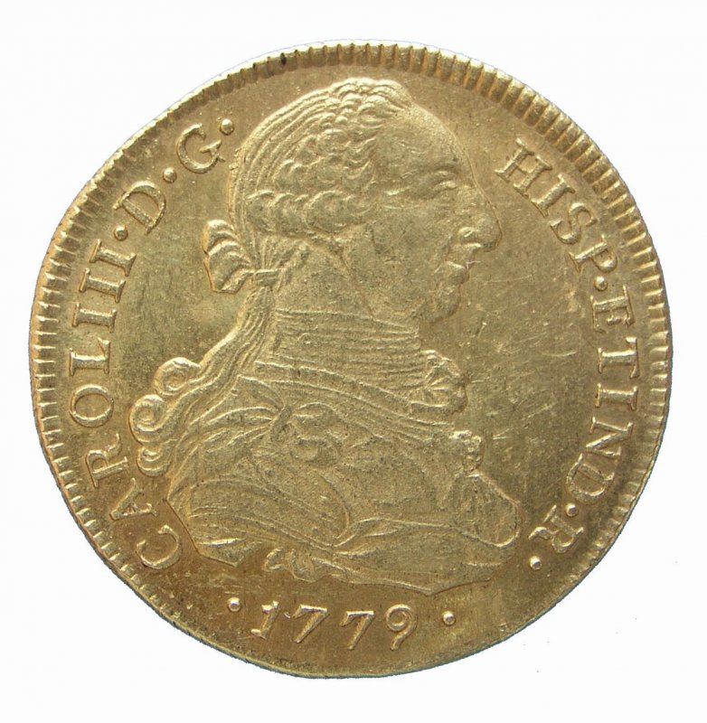Ocho escudos Año 1779
