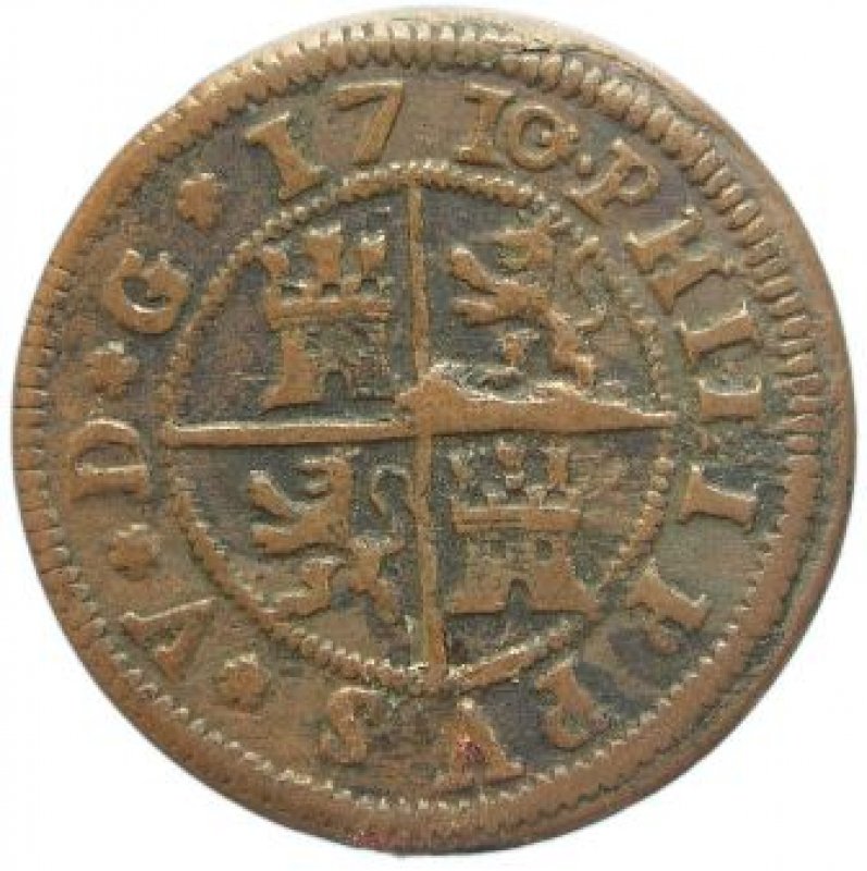 Cuatro maravedís Año 1710.