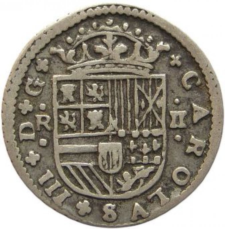 Real de a 2 Año 1711.